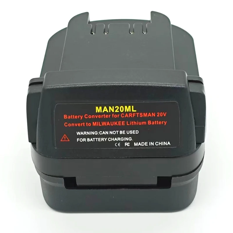 

For Craftsman V20 20V Batteries Compatible with For Milwaukee M-18 Battery Cordless Power Tool MAN20ML Battery Adapter Converter