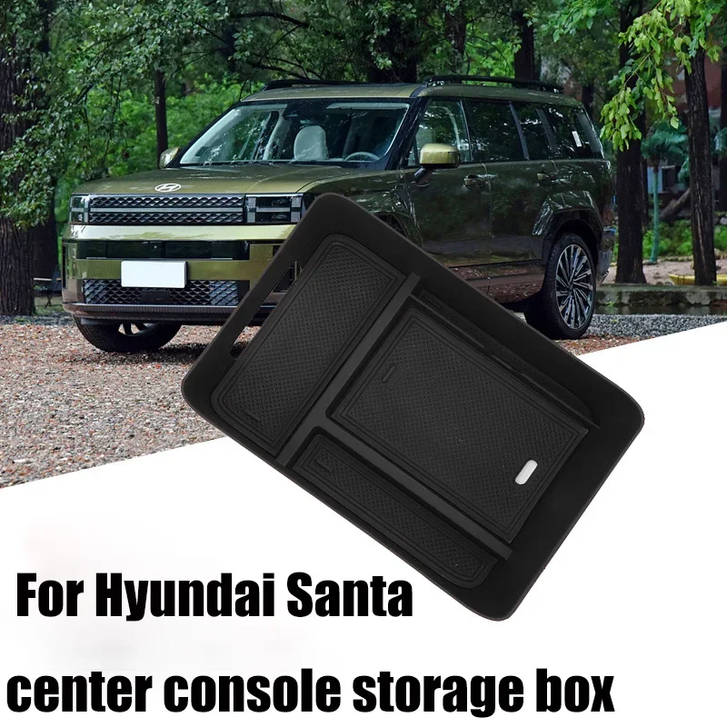 

Подходит для подлокотника Hyundai Santa Fe 24, модифицированный ящик для хранения аксессуаров Santa Fe, ящик для хранения с центральным управлением
