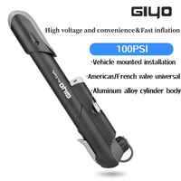 GIYO Original Bicycle Inflator Outdoor Accessories Barometer Mini Portable Pump For Schrader Valve  French Valve SV (AV)  PV(FV)