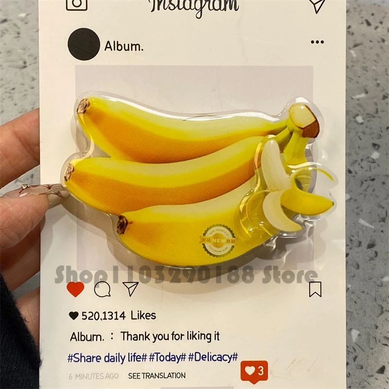 

Korea Cute Banana Rotate Phone Grip Tok Griptok Phone Stand Phone Holder Support For iPhone Samsung Universal Accessories Holder