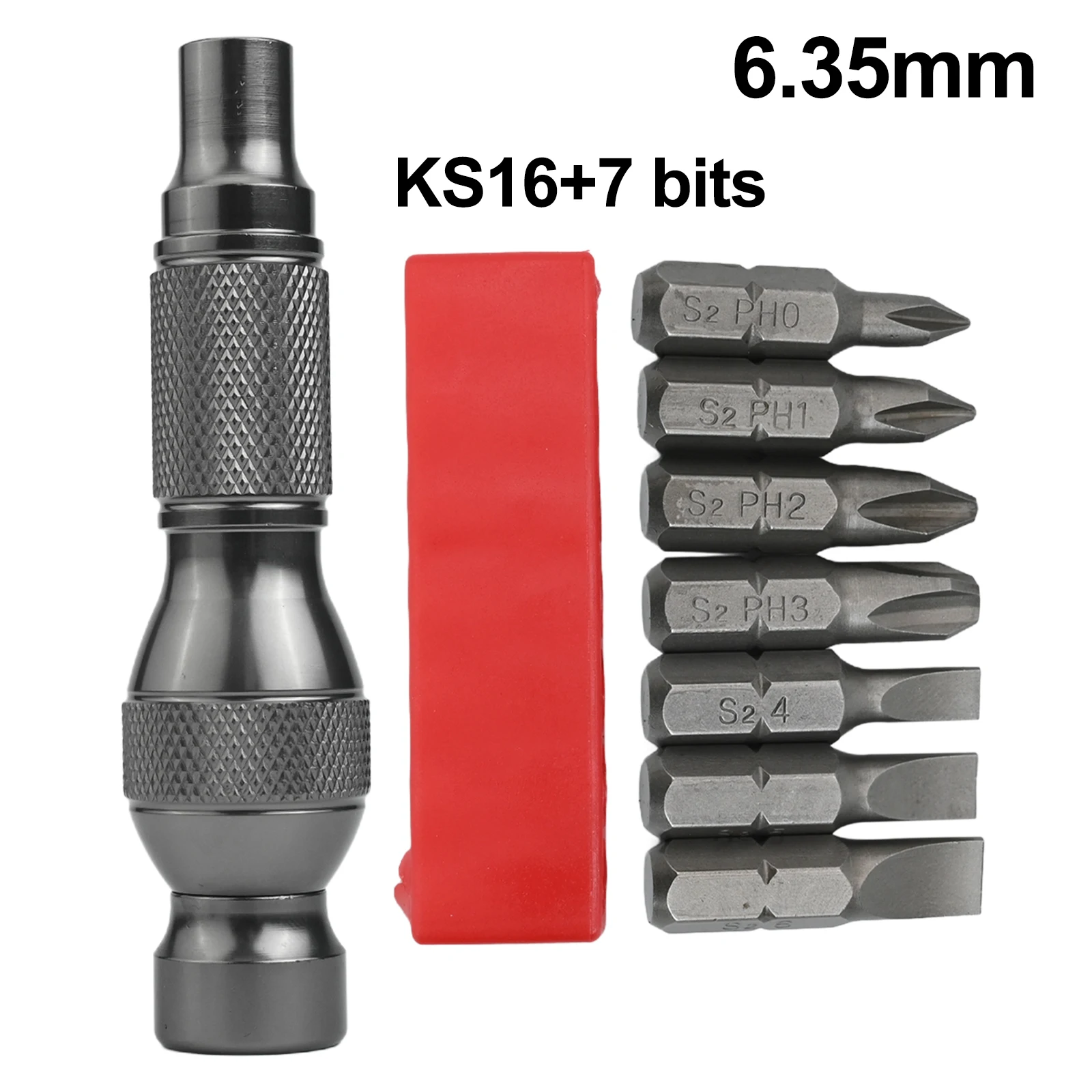 

Bearing Screwdriver 6.35mm Magnetic Screwdriver For 1/4 Inch Hexagonal Screwdriver Bits Aluminum Alloy Hardware Accessories