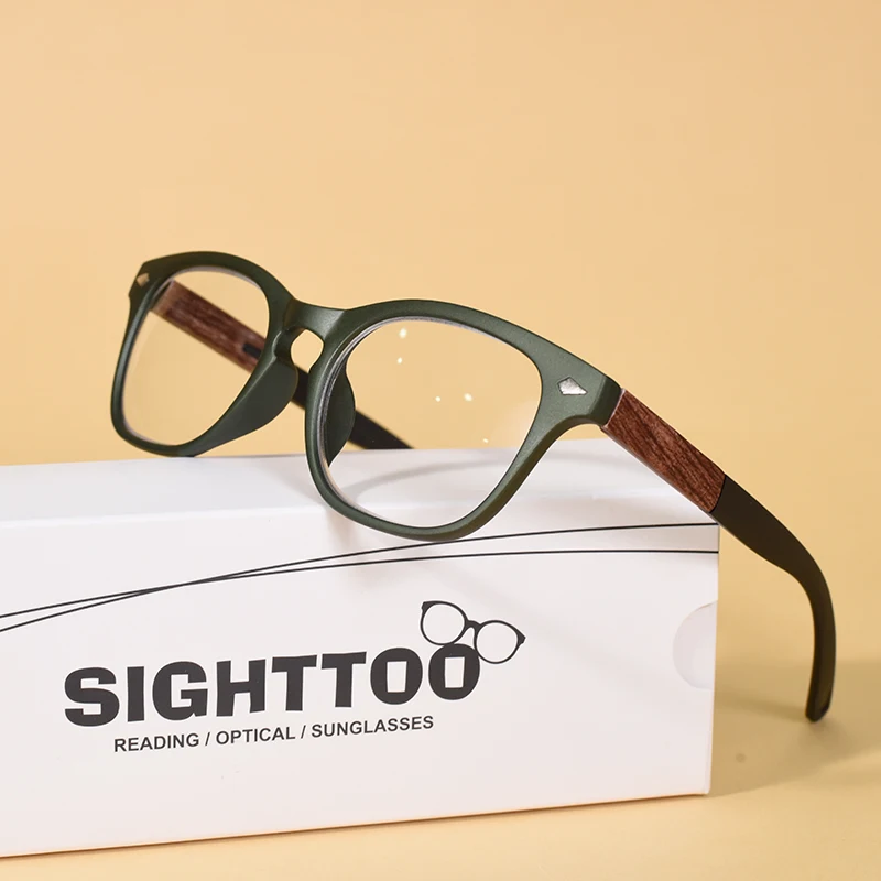 Wood Grain Reading Glasses for Women Men Fashion Presbyopia Presbyopic Eye Glasses Male Feamle Diopter+100+200+300