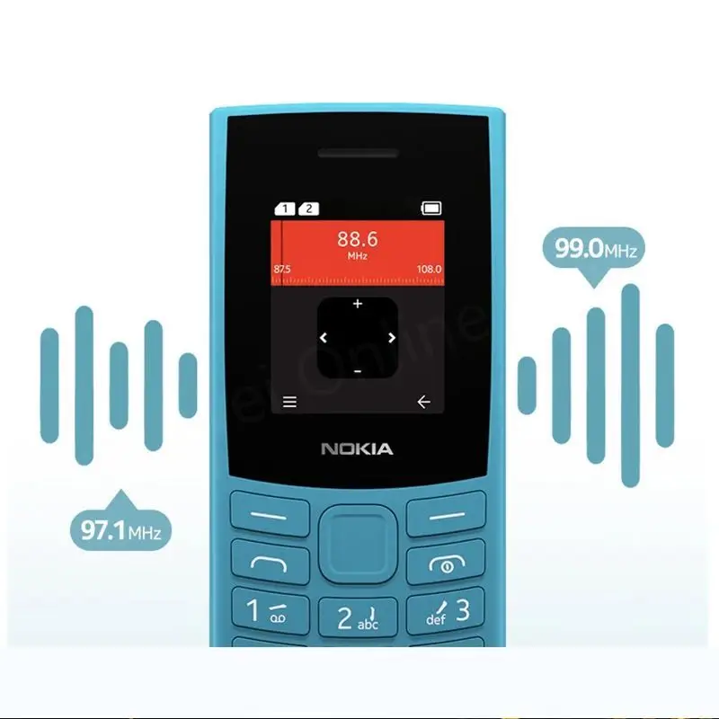 Nokia 105 4G Phone Global Version 1.8 '' Dual SIM 1450mAh Long Standby Battery  Bluetooth 5.0 Call Recording FM Radio