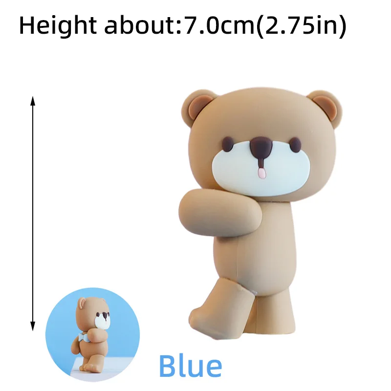 Neue 3D Bär Kuchen Topper Baby Dusche Bär Dekoration Junge Mädchen Alles Gute zum 1. Geburtstag Party Kuchen Dekor Geschlecht enthüllt Party Supplies – Detail 12