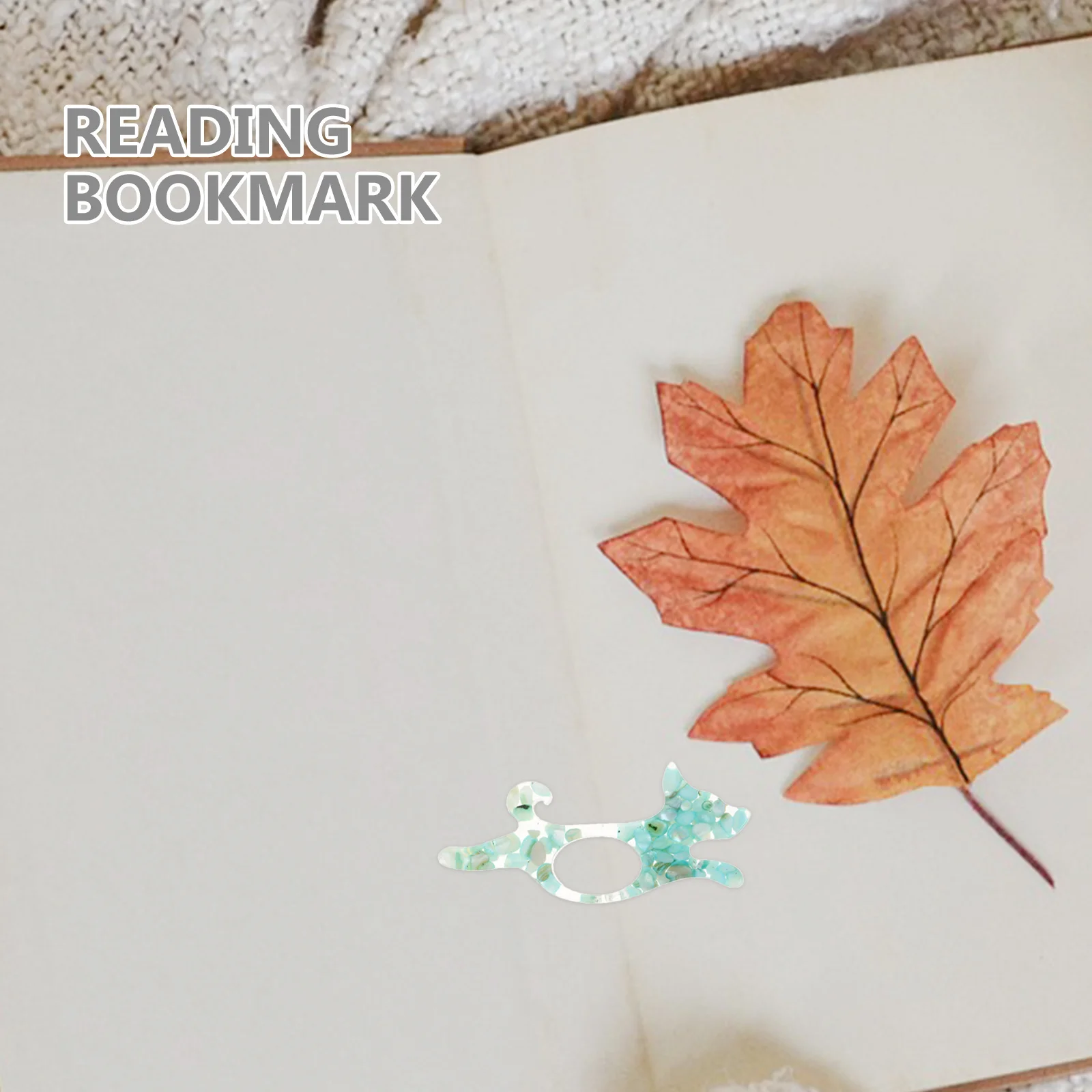 

Dog Shaped Multi-Function Thumb Ring Book Page Holder Portable Reading Supply Bookmark Bookmark for Book Page Holder