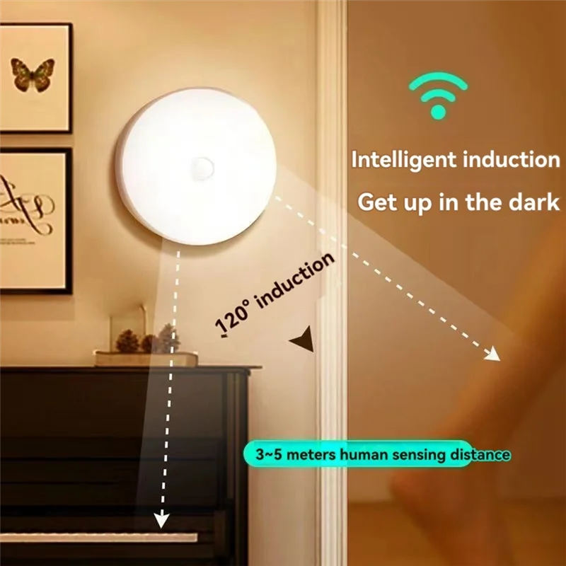 

Night Light Motion Sensor Night Light Rechargeable Wireless LED Handheld Stick Kitchen Room Bedside Table Lighting-B51B