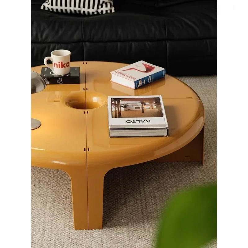 Split side table, medieval creative small table, small apartment coffee table