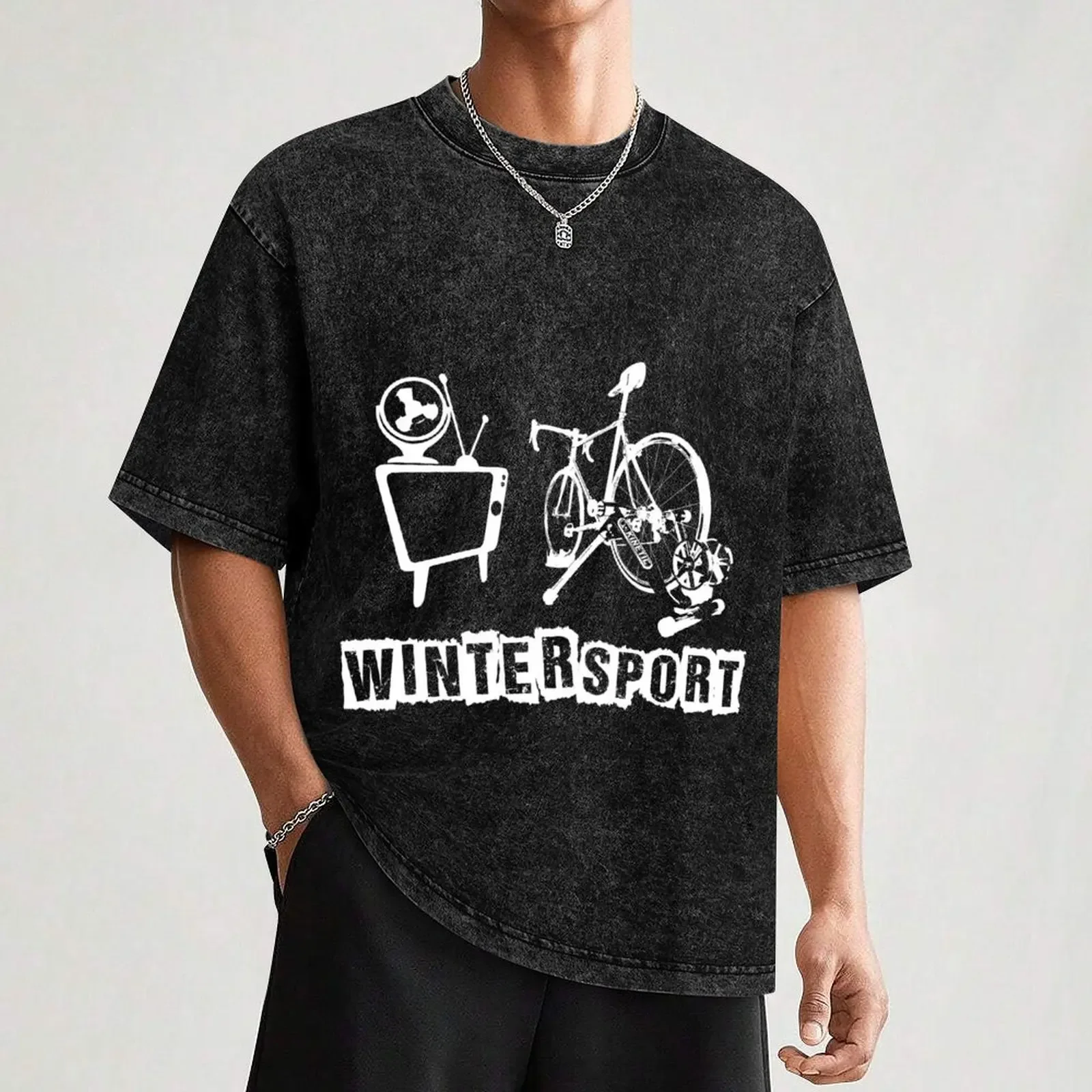 تي شيرت رياضي شتوي ملابس عيد الحب تي شيرت قطني برسومات جرافيك تي شيرت رجالي برسومات مضحكة #3