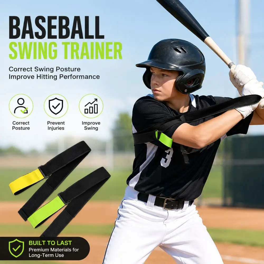 Batting Trainer Baseball Swing Trainer Improve Contact Hitting Practice Hitting Training Aid Universal Swing Training Equipment