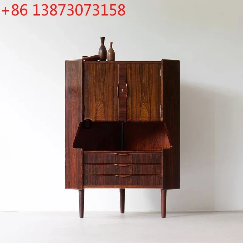 

Угловой шкаф для хранения вишни, шкафчик из бирманского тикового дерева, посуда