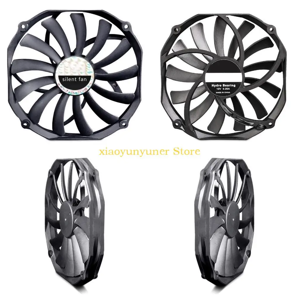 P9JB Thin Efficient CPU Cooler Fan 300-1100RPM 12V 4Pin Quiet Fan Silent Radiator