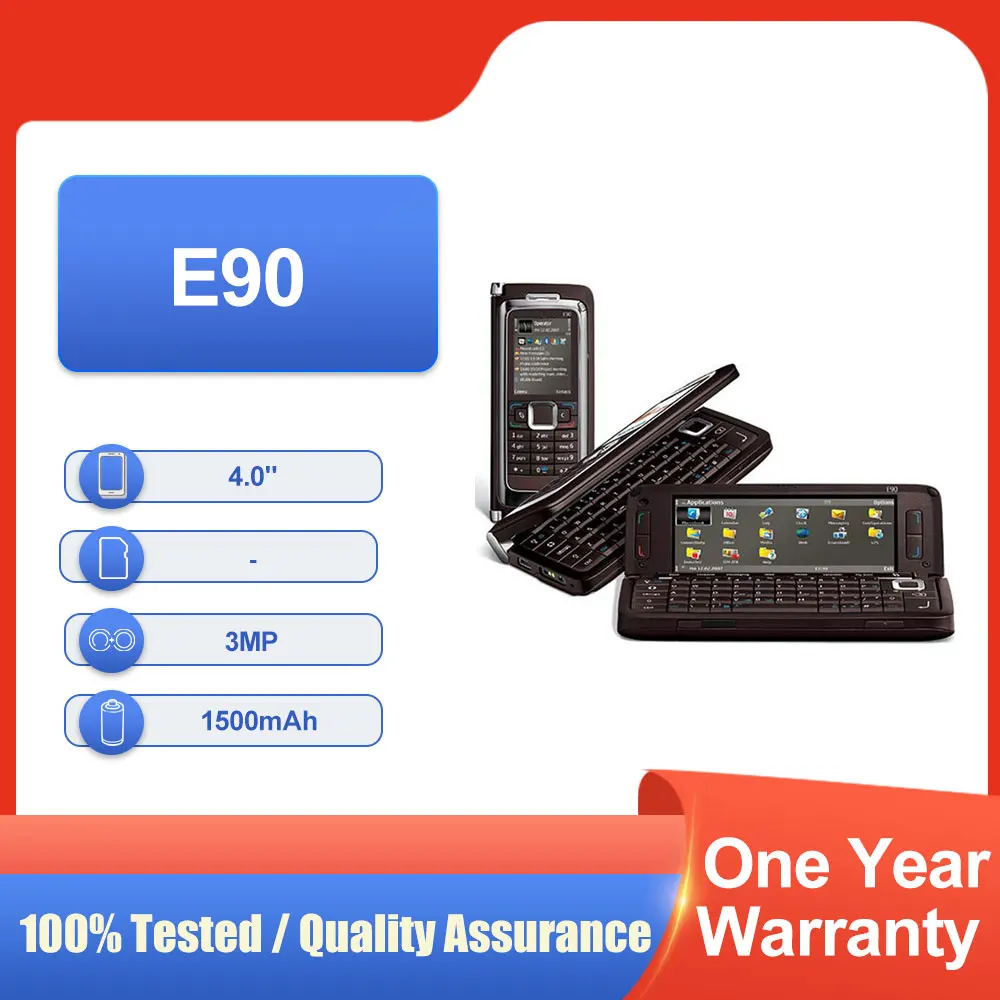 الأصلي مقفلة E90 شريحة واحدة بلوتوث 4.0 "1500mAh مكبر الصوت شحن سريع الهاتف المحمول في حالة جيدة