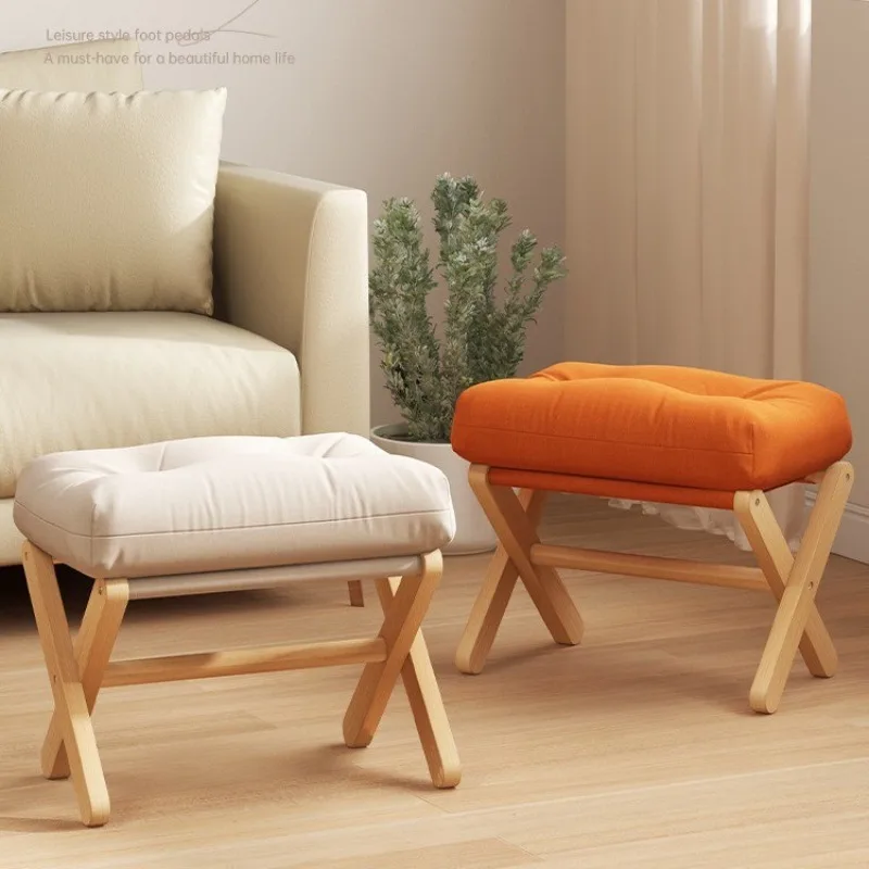 Household small stool, living room sofa footstool, shoe change stool at the entrance, sofa footstool, coffee table folding stool