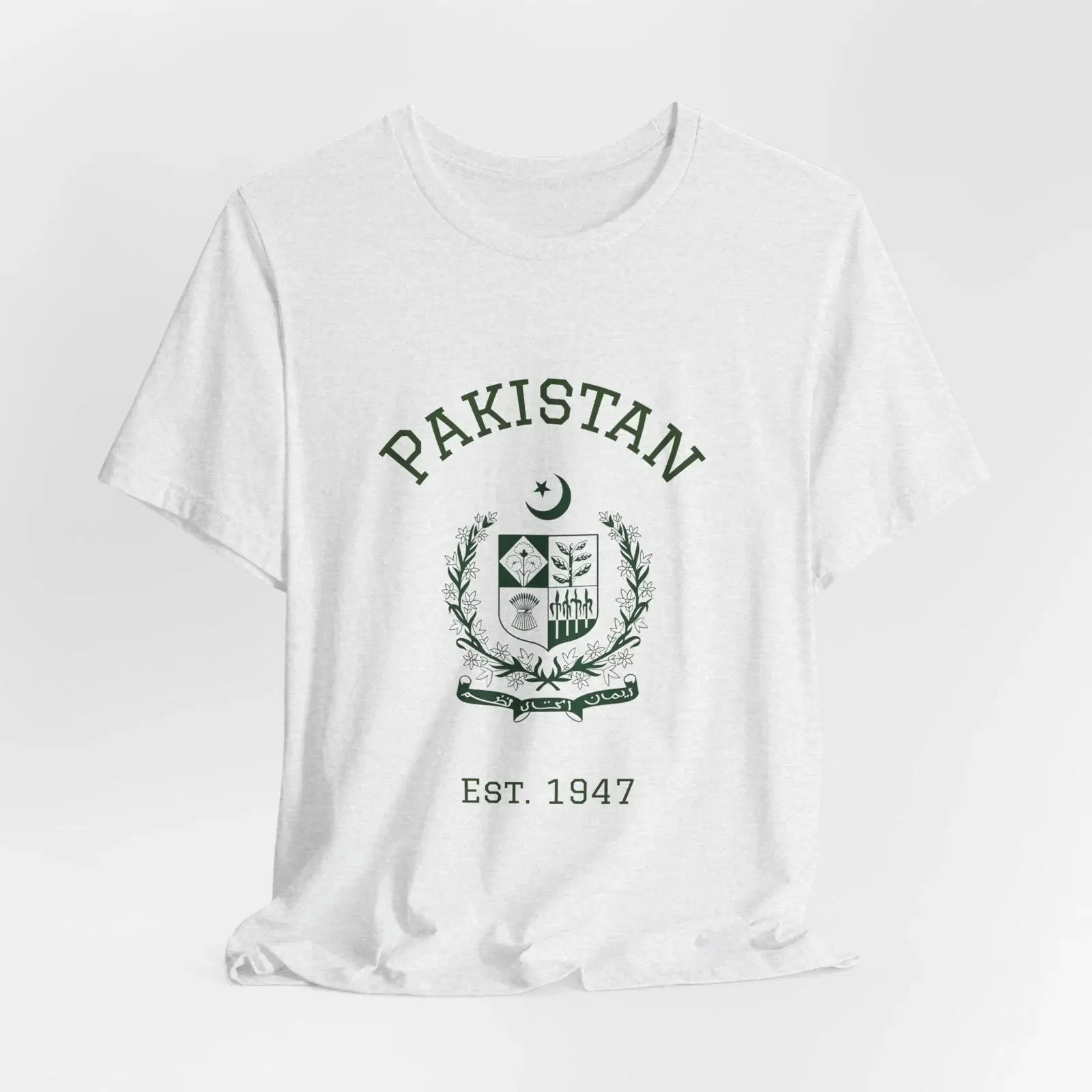 Pakistan Emblem T Shirt vintage Washed Stylish Unisex Casual Stretched streetwear Soft designer clothes Slightly homme