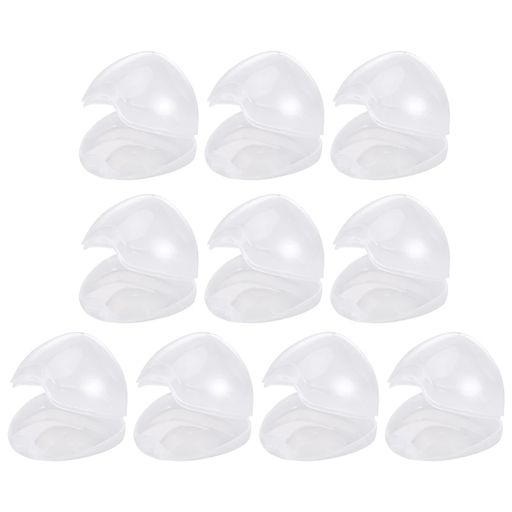 

10 Pcs Compact Travel Pacifier Holder Box Case Dust Proof Container Newborn Baby Pacifier Cover Holder Durable