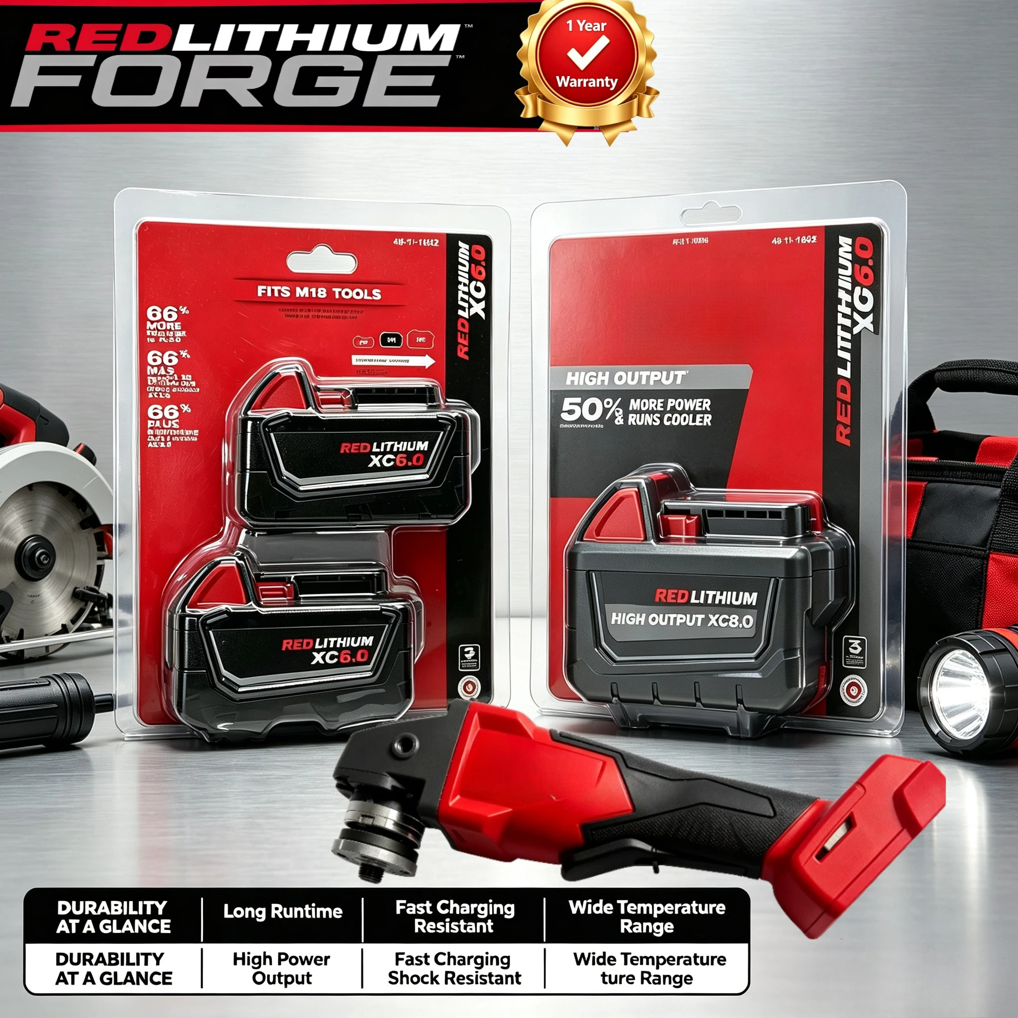 For Milwaukee M18 18V Optional 5/6/8/12Ah Lithium Battery Handheld Power Tools, High Compatibility With 48-11-1860 48-11-1850