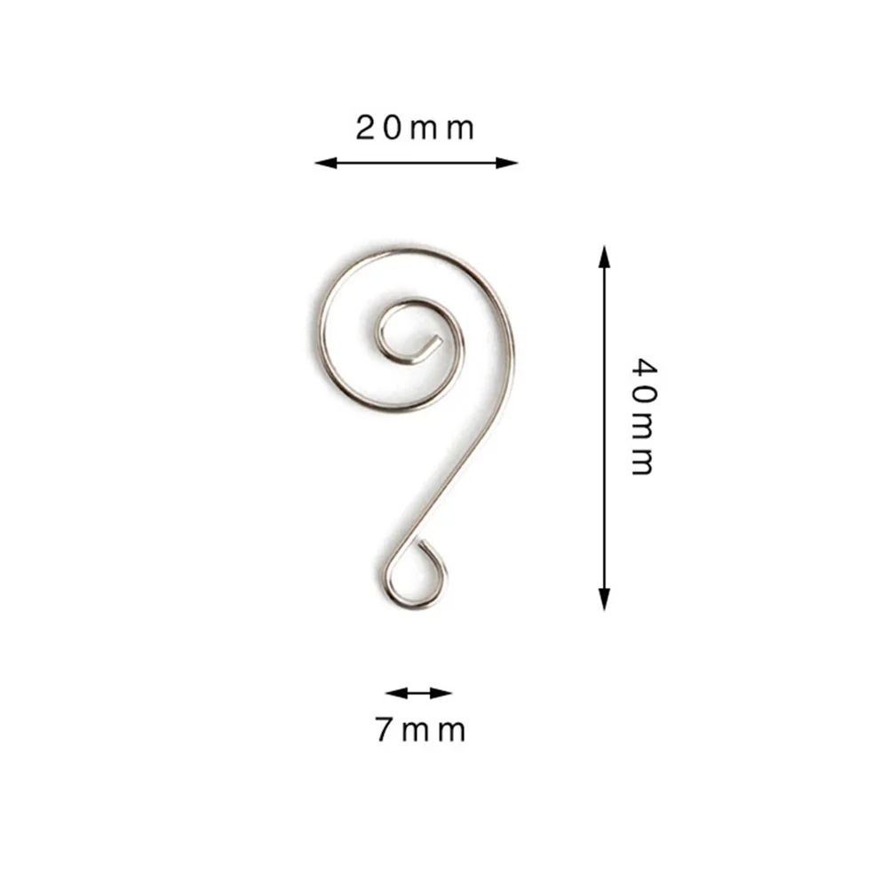 

50Pcs Strong Metal S-Hooks Beautiful Swirled Pattern for Christmas Decorations Efficient Ornament Holders Multi Use Wreath