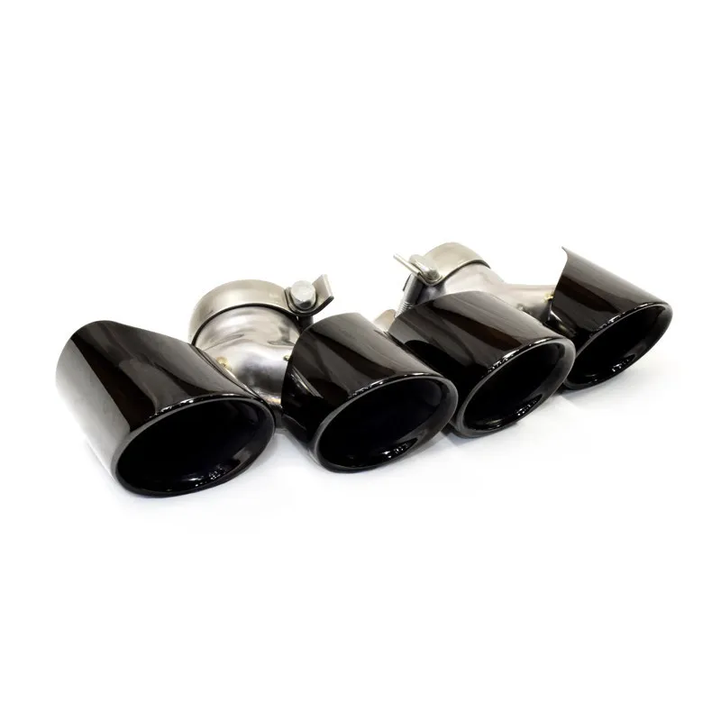 Modified exhaust pipe nozzle black silver new stainless steel tail throat