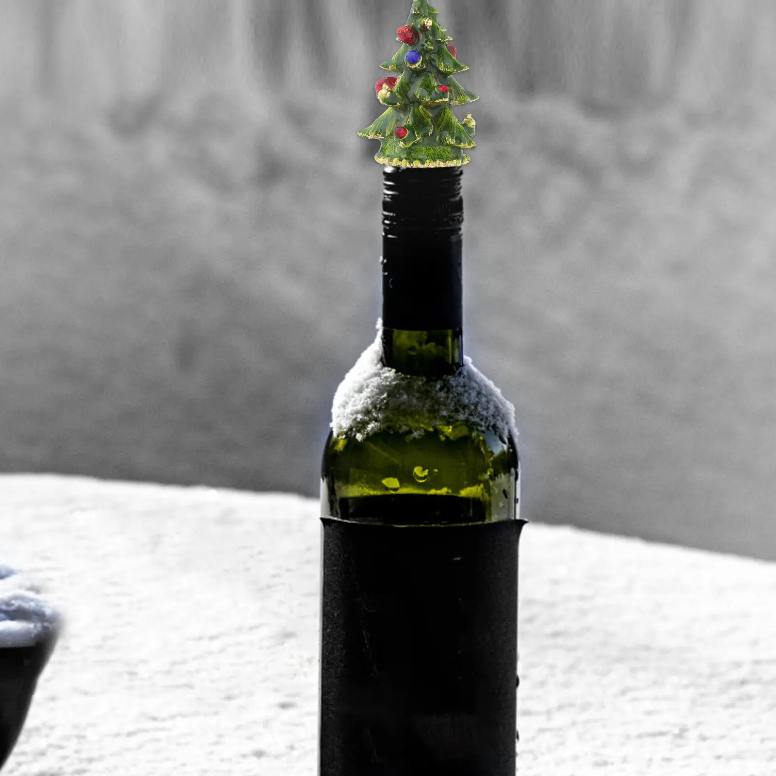 

Funny Bottle Stopper Christmas Wine Accessories Cork Holder Decorative Cute Beverage Glass Labels