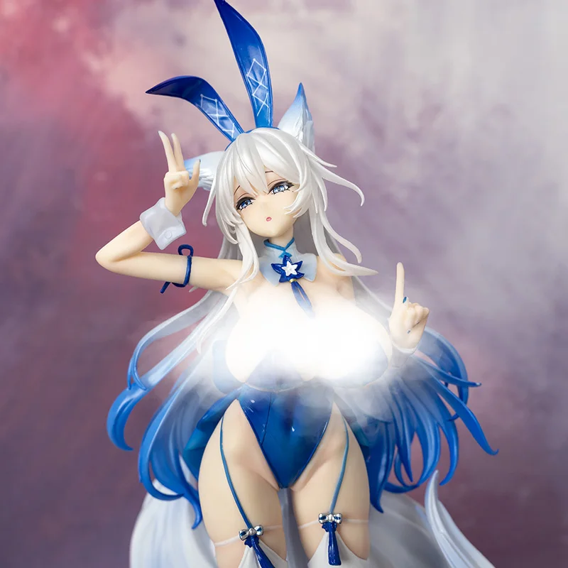Pre-vendita Azur Lane Shinano Action Figure 28 cm Shinano Bunny Girl Sexy Anime Girl Figure GK Ornamenti Modello adulto Bambola Giocattoli Regalo
