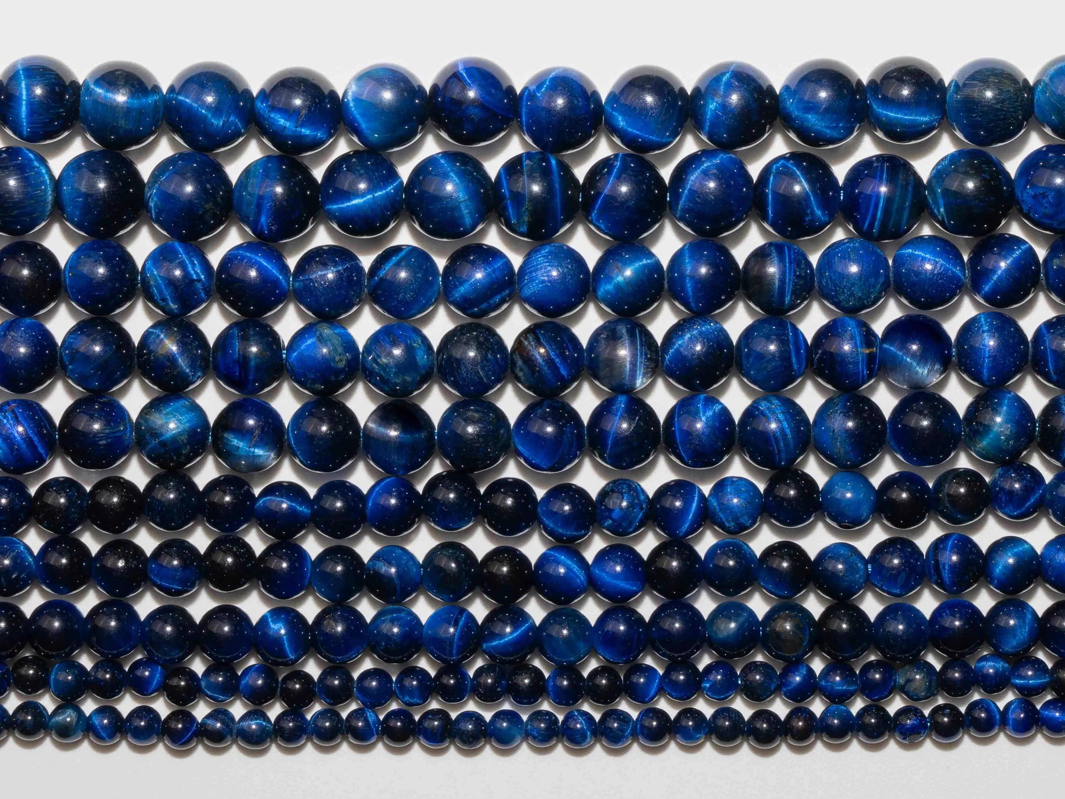 Natural Stone Tiger Eye Beads Lapis Lazuli Blue Color Loose Beads Round Shape Size Options 6/8/10/12mm for Jewelry Making