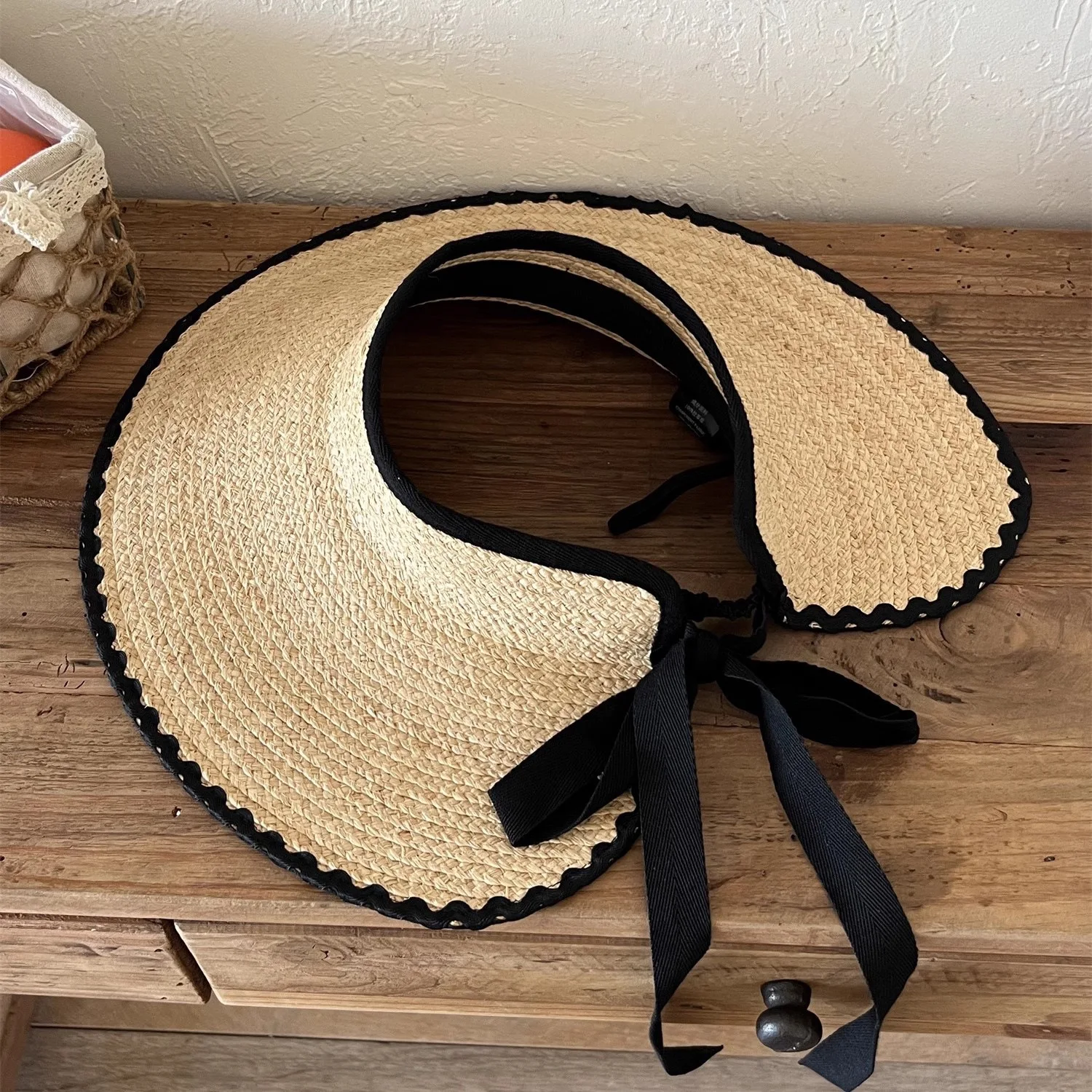 New Summer Foldable Raffia Portable Beach Hat Wide Brim Sun Hat Roll-up Summer Casual Straw Cap Visor Luxury Hats Chapeau Femme