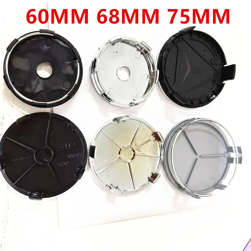 4PCS 60mm 68mm 75mm Modified Hub Cap Rims Cover Brabus Wheel Center Cap Hub Sticker For Brabus W463 W464 G63 G65 W212 W205 W177