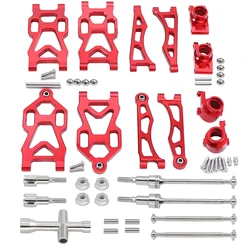 For SCY 16101 16102Pro 16103 Aluminum Suspension Swing Arm Drive Shaft Rear Hubs Steering Cup For JJRC Q130A Q130B Upgrade Part