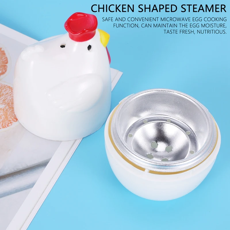 Chick-Shaped 1 Boiled Egg Steamer Steamer Pestle Microwave Egg Cooker Cooking Tools Kitchen Gadgets Accessories Tools