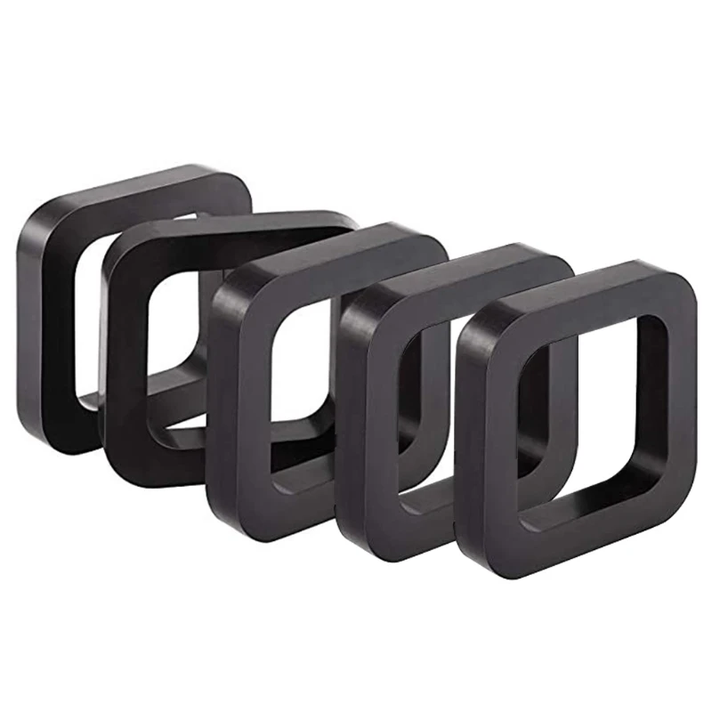 5pcs Pad 2 Inch Hitch Receiver Muffler Trailer Link Damping Rubber Block for Adjustable Ball Mounts Reduce Noise