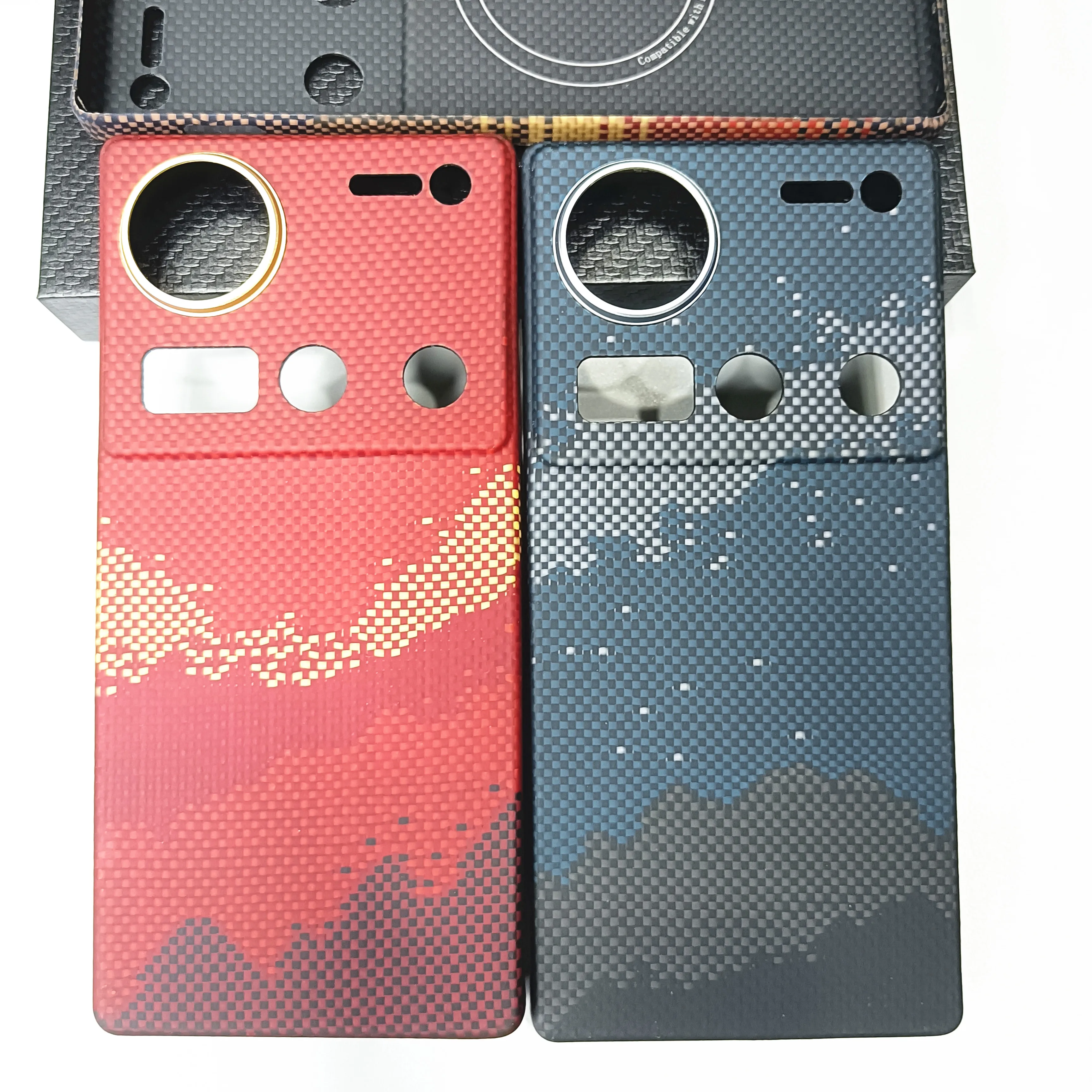 

Genuine Aramid Carbon Fiber Magsafe Case For ZTE Nubia Z70s Ultra Sunset Hill Starry Sky Magnetic Wireless Hard Armor Cover