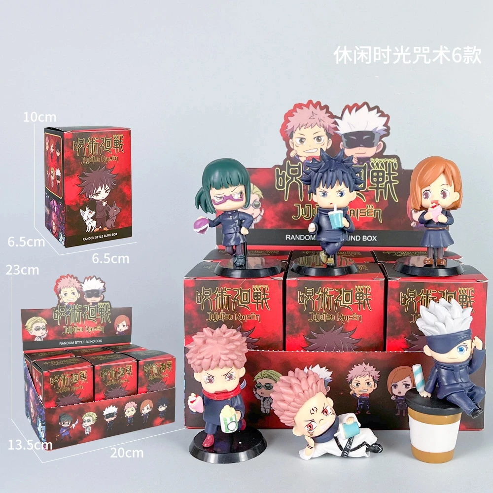 

Anime Jujutsu Kaisen Leisure Scene kawaii Standing posture Action Figure PVC Model Toys doll Desk Decor Collectible Gifts boxed