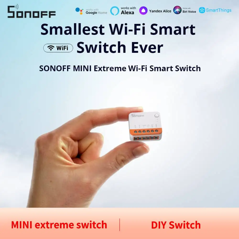 Sonoff-interruptor inteligente Minir4 S-mate2, dispositivo con/sin neutro, Siri Home Assistant, Alice, Smartthings