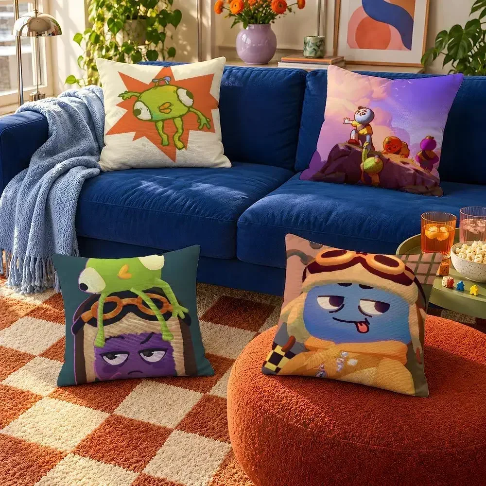 Game PEAK Bing Bong Scout Co-op Climbing Cushion Cover Throw Pillow Soft Short Plush Cozy Colorfast For Sofa Bedroom Home Decor