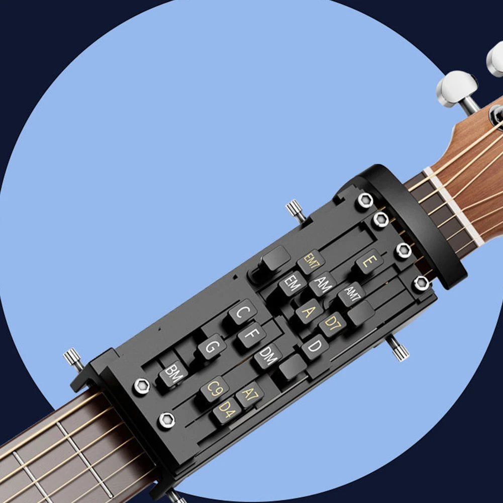 Prensador de acordes de guitarra, ayudante de acordes de guitarra, herramienta de acordes de ayuda para guitarra, entrenador de acordes, accesorios de guitarra para principiantes