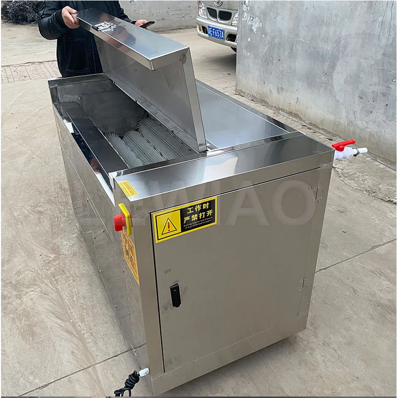 

Brush Roller Carrot Cassava Cleaning Fruit Vegetable Washing Machine Electric Ginger Potato Washing and Peeling Machine