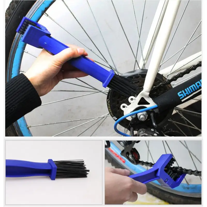 Brush For Motorcycle Chain Cleaning Hair Brush Bicycle Wash Chain Ride Equipment Motorcycle Chain Cleaning Brush