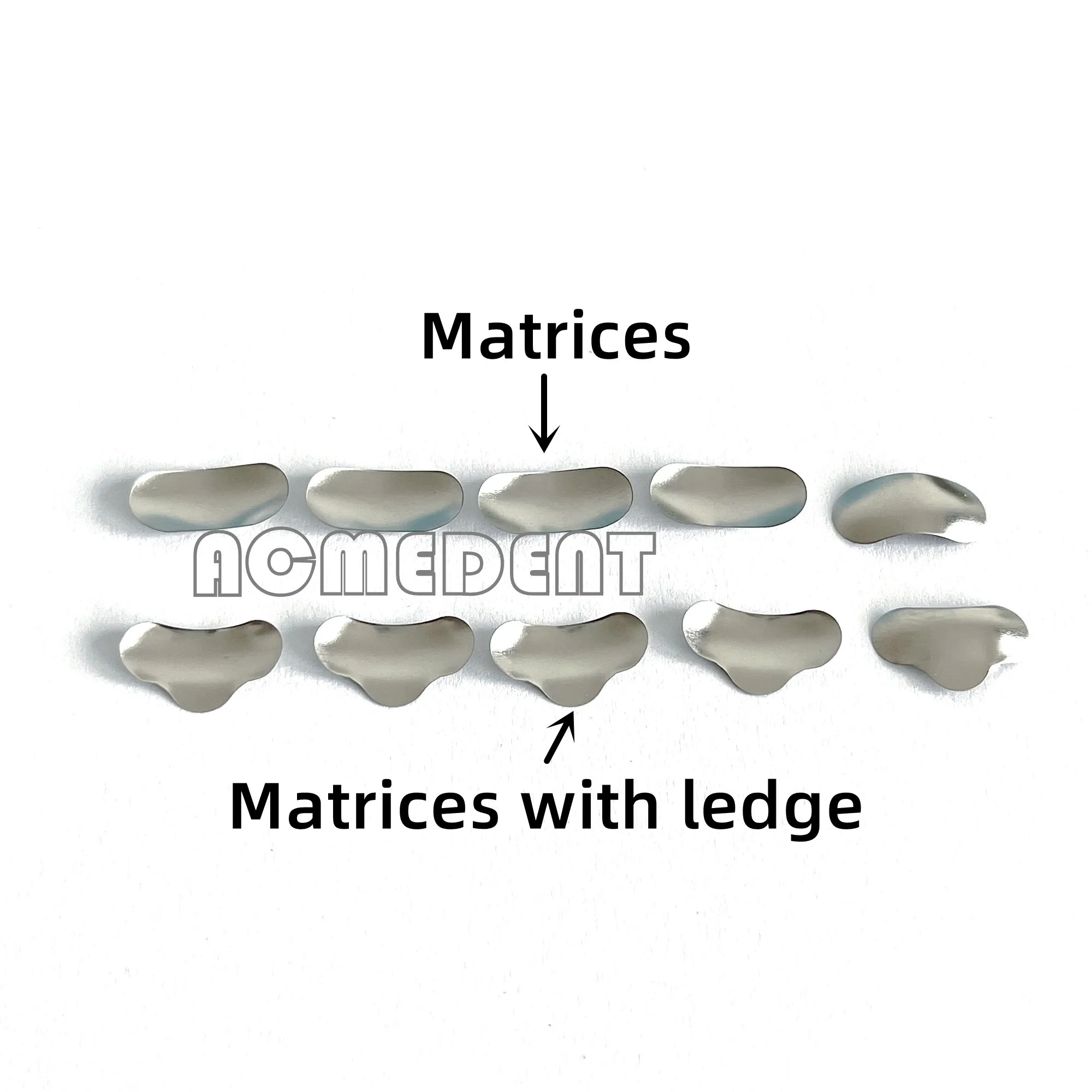 1000pcsDental Sectional Contoured Matrices Matrix Ring Delta Wedges Filling S/m/l Matrix Bands Dental Material