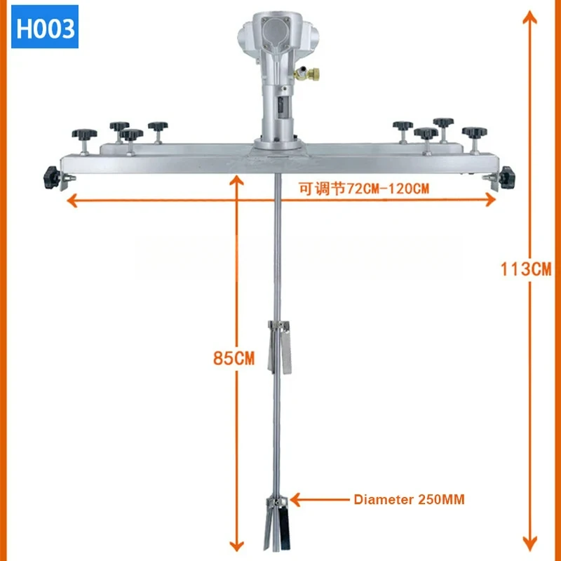 Pneumatic 1 Ton Air Agitator IBC Mixer 1000L CommercialDrum Stirrer With Support Hanger