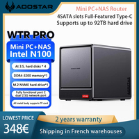 Mini PC Windows 11,Intel N100 Ryzen 5825U,DDR4, 2x M.2 NVMe 2.5G LAN, WiFi6,Prend En Charge FreeNas RAID,Routeur OS,Pare-feu NAS