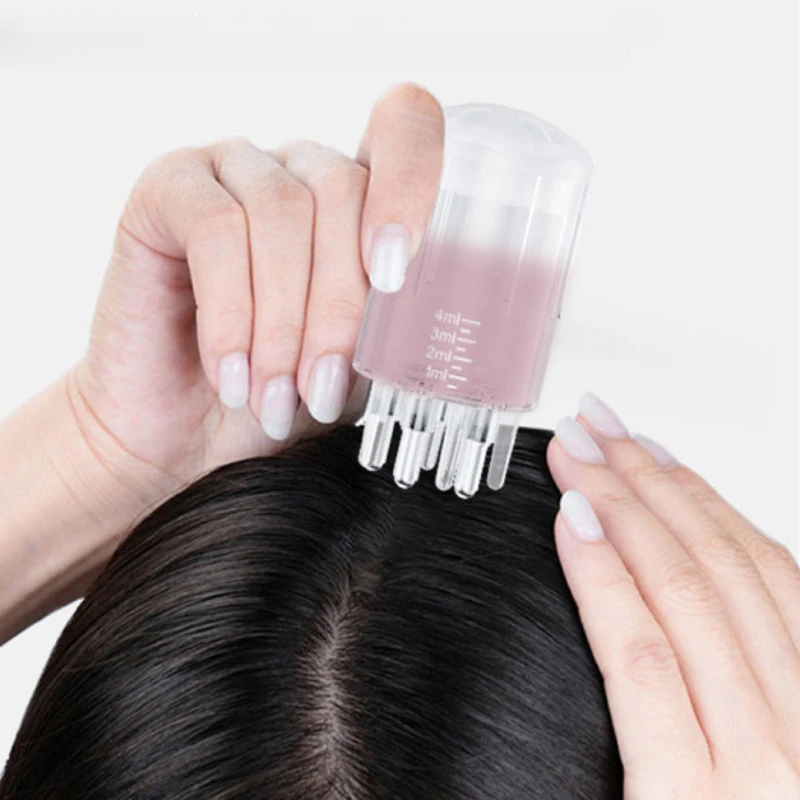 

Scalp Applicator Head Essential Oil Ball Massage Smear-type Hair Growth and Hair Solid Liquid Guide Comb Head Drug Delivery Tool