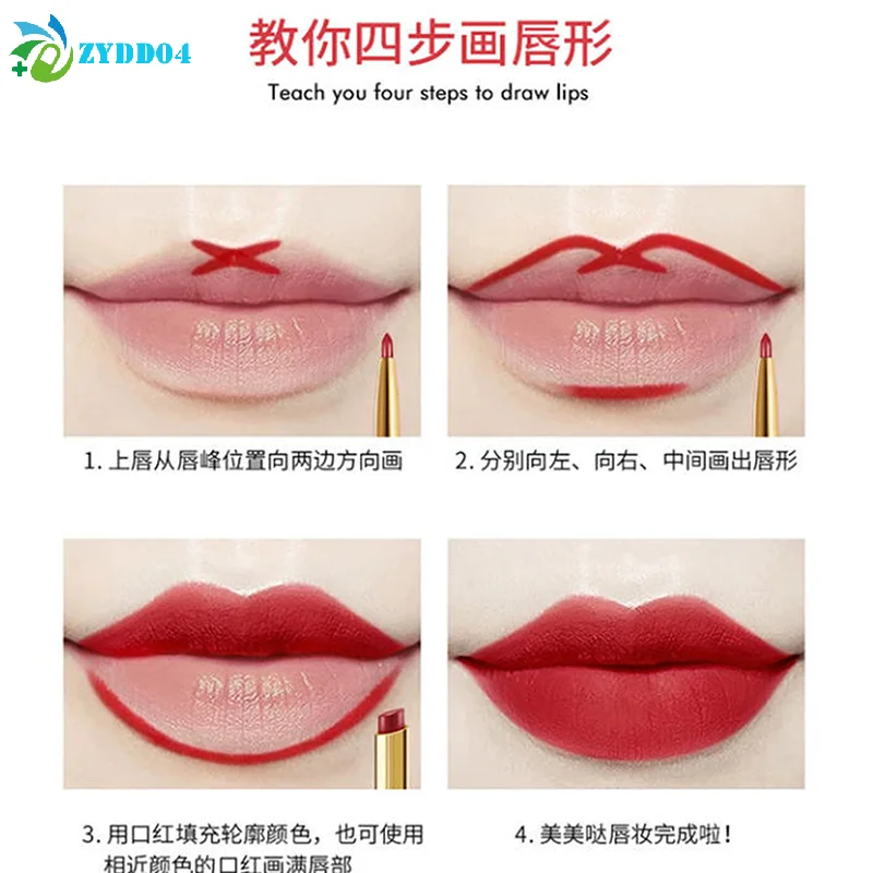 ● Taza antiadherente de doble punta, lápiz labial de larga duración, delineador de labios, alta pigmentación, resistente al agua, regalos del Día de San Valentín, 1 Uds.