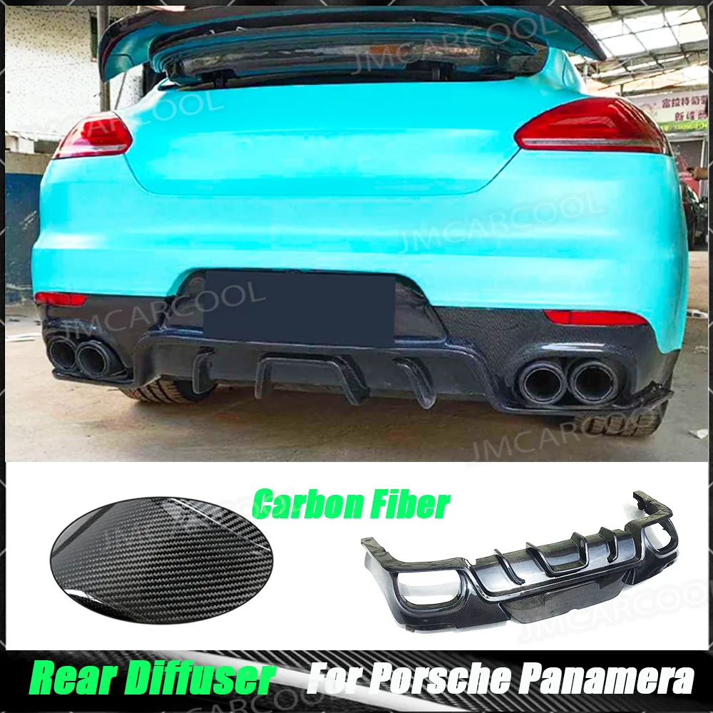 

Carbon Fiber Rear Bumper Diffuser Lip For Porsche Panamera 970 GTS Turbo S Hatchback Facelift 2014 - 2016 Rear Bumper Diffuser