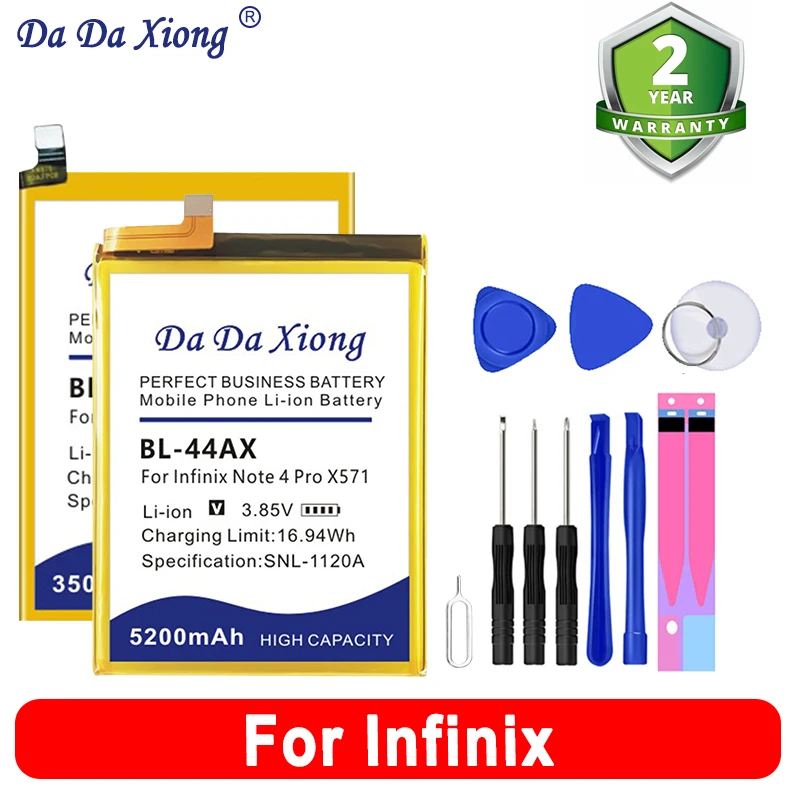 BL-44AX BL-45BX BL-49FX BL-58BX Battery For Infinix Zero Hot Smart X 5 8 9 11s Neo Play X687 X605 X5010 Note 3 4 5 6 7 10 Pro