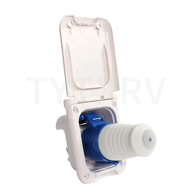 

TYTXRV 16A Caravan Белая розетка для зарядки Зарядная розетка и вилка