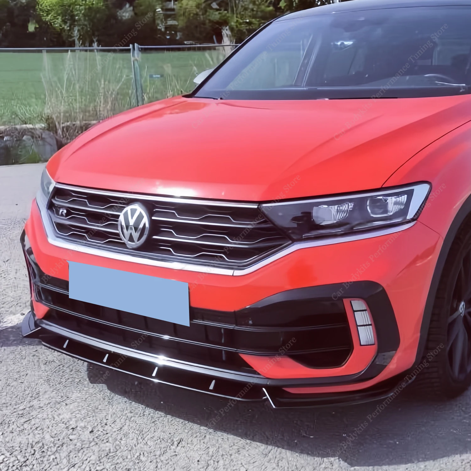 

Maxton Style ABS Front Bumper Lip Spoiler Splitter Diffuser Retrofit For VW T-Roc TSI/R MK1 2019-2021 Pre-Lci Bodykits Tuning