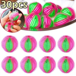 30/6pcs Magic Laundry Balls Hair Catcher Cleaning Balls Reusable Washing Machine Fur Stain Removal Filter Dirty Collection Tools