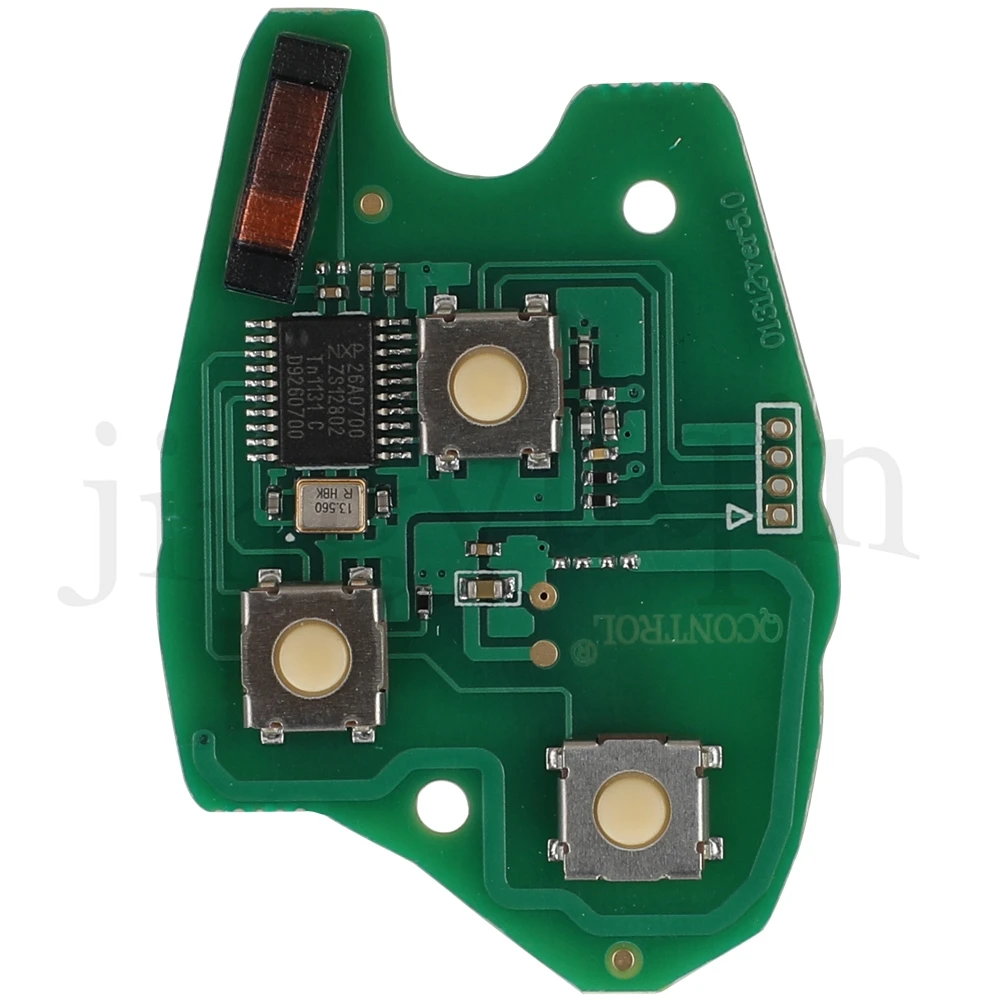 jingyuqin Remote Key Circuit Board For Renault Duster Modus Clio Twingo Logan 2/3Buttons 434MHz 4A-PCF7952 ID46-PCF7946/PCF7947
