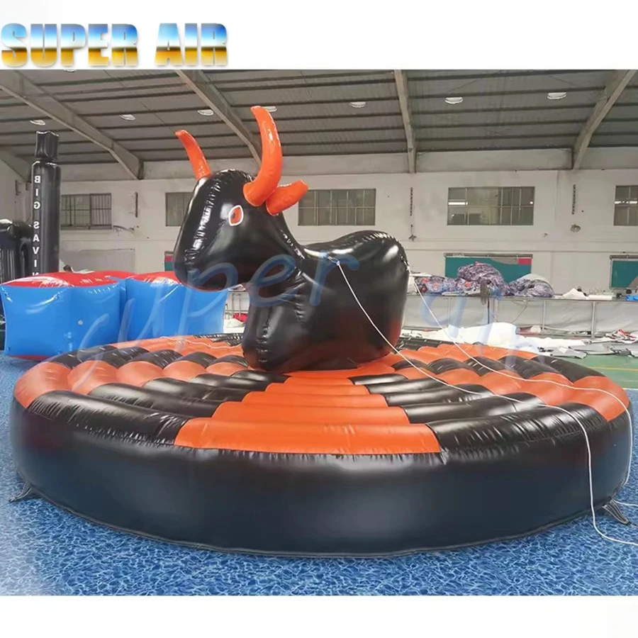Menschliches aufblasbares Rodeo-Spiel, aufblasbares Stierkampf-Karnevalsspiel
