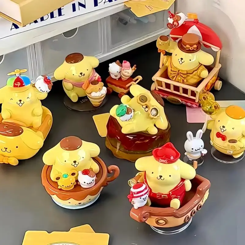 

Подлинная горячая игрушка с помпонами, серия парков развлечений, слепая коробка, украшения для игр, ручные куклы вокруг девочек, подарки на день рождения